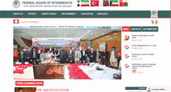 Desktop Screenshot of fbise.edu.pk